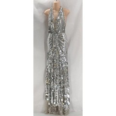 Jenny Packham Mars Sequin-embellished Halterneck Gown