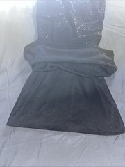 Vintage Deb Black Sequence Party Dress From 1990 S ￼
