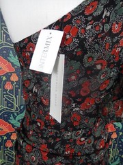 Veronica Beard Cocktail Dress Silk Ballard One Shoulder Black Green Red Mini 2