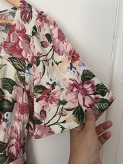 A New Day Floral V-Neck Flutter Short Sleeve Belted A-Line Midi Dress 16