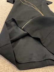 Stunning VERSACE COLLECTION Black Tailored Medusa Zip Dress IT 40 / UK Size 8