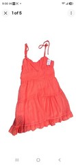 Wild Fable Pink Smocked Textured Tiered Ruffle Hem Sweetheart Midi Dress 3X