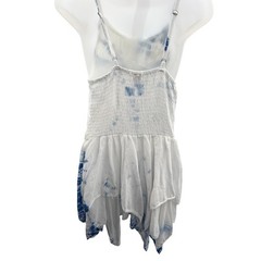 Advanced Apparel Cotton Handkerchief Hem Dress OSFM Smocked Boho Festival