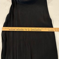 Billy J Maxi Slip Dress 8 Black Minimalist Silky Cocktail Chic Fluid Elegant LBD
