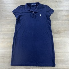 Polo Ralph Lauren Small Mesh Mini Dress Navy Blue Preppy Nautical Classic