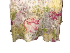 Giorgio Fiorlini Beige Sleeveless Long Dress Flower Design Layered Woman 16