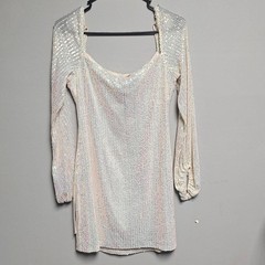 Speechless Women&rsquo;s White and Cream Dress