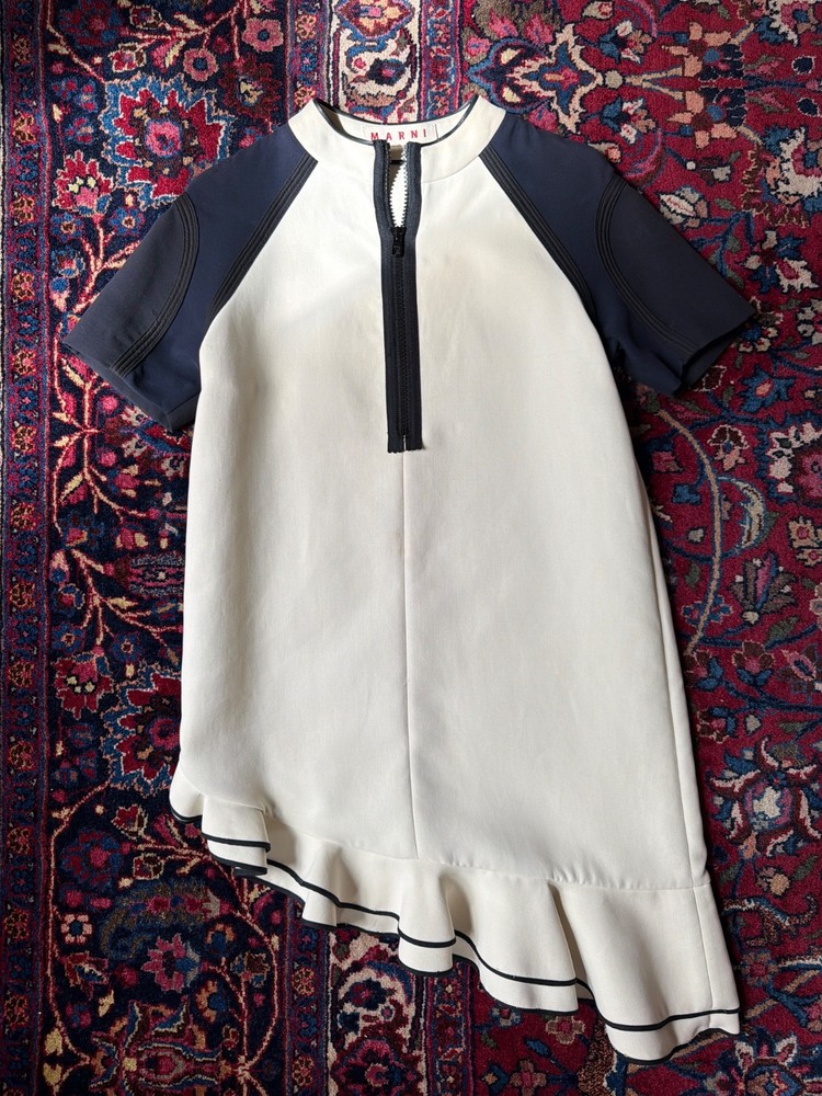Archival MARNI 2012 Colorblock Shift Dress – Italian Size 42 (US 6)