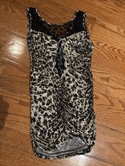 Body Central Women’s Party/Holiday Dress. Animal Print Some Lace Spandex. Sz Sm