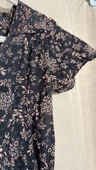 Christy Dawn Floral Print Flutter Sleeve Midi Dress