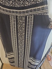 Lane Bryant Blue & White Sleeveless Maxi Dress 14/16 Resort Boho