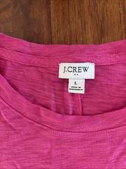 J. Crew Tank Dress Size Large Pink Essential Knit Sleeveless Cover Up Minimalist