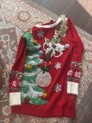 Women’s XS Ugly Christmas Sweater Dress