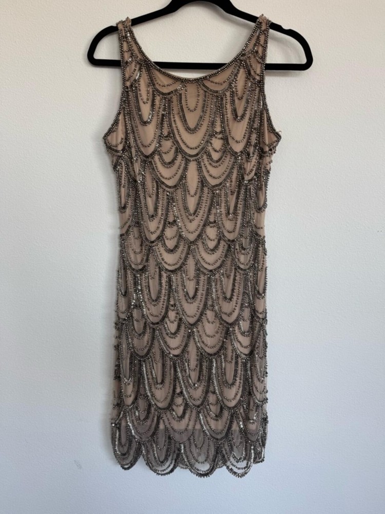 Pisarro Nights Beaded Mini Dress