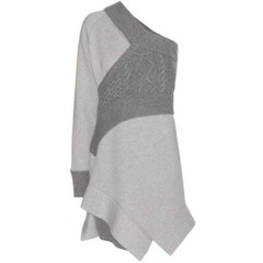 Burberry Runway Cable Knit Panel Sweatshirt Dress UK6 New