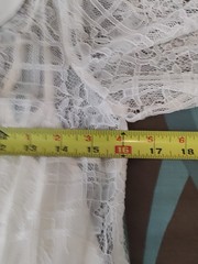 ModCloth “Honeymoon Maven” Dress Ivory Lace Sz Extra Small NWT