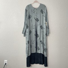 Island Creations Hand Made Maxi Dress Plus 3XL Bamboo Buttons Bali Lagenlook