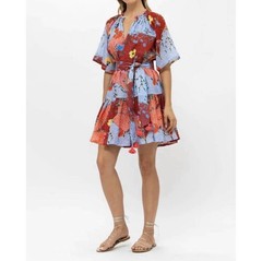 Oliphant Patchwork Mini Dress Stockholm Sienna Size Medium