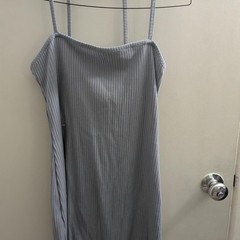 Gray Lottie Moss Medium Ribbed Knit Dress Party Mixer Club Vacation Date Night