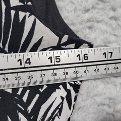 H&M Dress Womens 4 Black Fit Flare Sleeveless Lined Back Zipper Foliage Floral