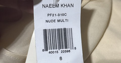 New Naeem Khan Runway Bead Embroidered Ruffle Long Maxi Kaftan Gown Dress US 8