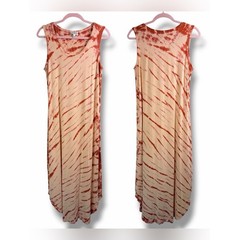 NWOT WONDERLY Orange/Amber Tie-Dye Maxi Tank Dress, Large