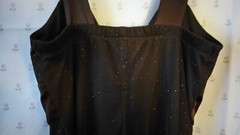 Brown w Gold Sparkle Flecks Dress Multi-Layered Skirt by Sparkles Sz 5 NWOT