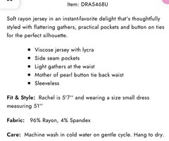 April Cornell Dress Sz M Aqua Floral Island Flower Jersey Maxi Sundress Cottage