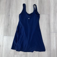 Lululemon Align mini Dress with Liner Shorts & Phone Pocket in Navy Blue, size 6