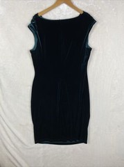 Nipon Boutique Velvet Dress Womens 12 Green Cocktail Party Holiday Romantic Goth