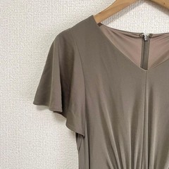 ANAYI Flare Dress Belt Chiffon A-line Gray Size 36 Used