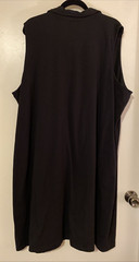 D & Co. Essentials brand Black 3XL Sleeveless Dress 95% Cotton 5% Spandex Blend