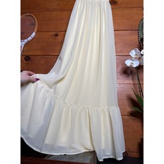 NWT Lulus Soiree Celebration Light Yellow Ruffled Lace-Up Maxi Dress Tiered S