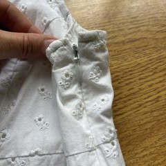 American Eagle Vtg White Eyelet Shift Sundress Summer Cotton Cottagecore Sz 0