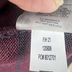 Title Nine Synergy Sweater Dress Women&rsquo;s Size Small Mock Neck Burgundy Stripe