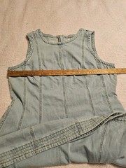 Free Assembly Demin Mini Dress Light Blue Wash Sleeveless Size XXL(20)NEW no tag