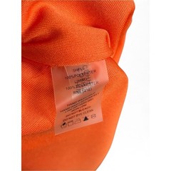NEW Calvin Klein Halter Mini Dress in Coral-Pink Orange Print gold chain size 4