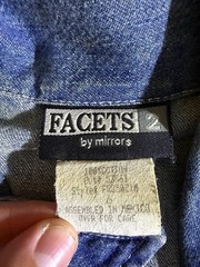 Facets by Mirrors Vintage Button-Down Denim Maxi Shirt Dress