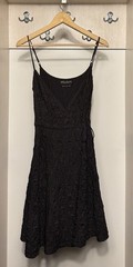 AllSaints Spitalfields hand dyed silk quilted flag wrap dress size UK 6 / US 2