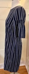 Banana Republic Navy Blue & White Stripe Shift Dress w/ Flutter Sleeves Size 2