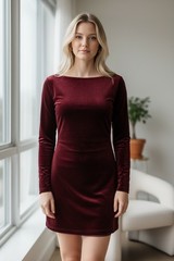 LPA Revolve Red Metallic Bodycon Mini Dress Womens M Party Cocktail Club