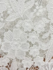 Self-Portrait Lace Flower Collar Short-sleeved girdle Long Dresses
