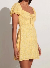 Fainthful The Brand Anthropologie Dress Womens 6 M Yellow Domencia Marigold Nwt
