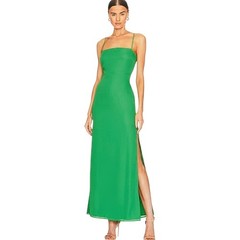 Revolve Superdown Addison Kelly Green Maxi Slip Dress Size Medium