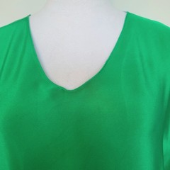 David Antonio Kaftan Tunic Kimono Green Blue Pink Mini Dress Sz Medium Boho