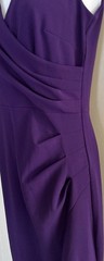 Sleeveless V Neck Split Mermaid Purple Evening Cocktail Long Dress, Urban Chic