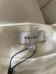 REISS Vita White Belted Button Front Midi Dress NWT US 10 – Retail $330