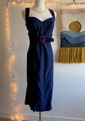 Pinup Girl Couture Jessica Wiggle Dress Rockabilly Vintage Couture Retro XL