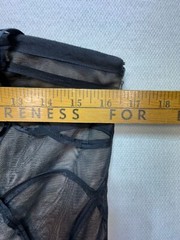 Ann Taylor Loft Strapless Dress Size 10 Black Lace Ribbon Belt Whimsigoth