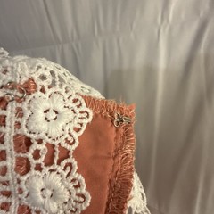Alexia Admor Women&rsquo;s Ruffled Long Sleeve Lace Dress Rose Color Sz. Large NWT